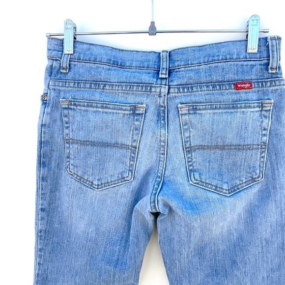 Wrangler Straight Leg Husky Size 12 Denim Jeans with Adjustable Waist - Picture 8 of 12